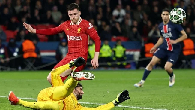 Hasil Liga Champions: PSG Tekuk Liverpool 2-0 di Leg Pertama Perempat Final