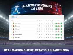 Hasil Pertandingan dan Update Klasemen Sementara LaLiga Jornada ke-31