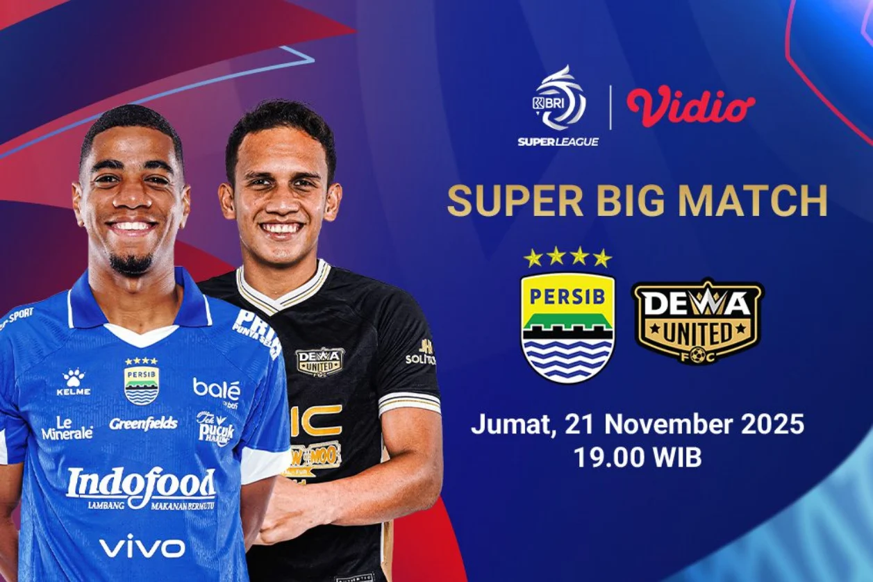 Hasil Super League: Persib Tertahan 2-2 di Markas Dewa United