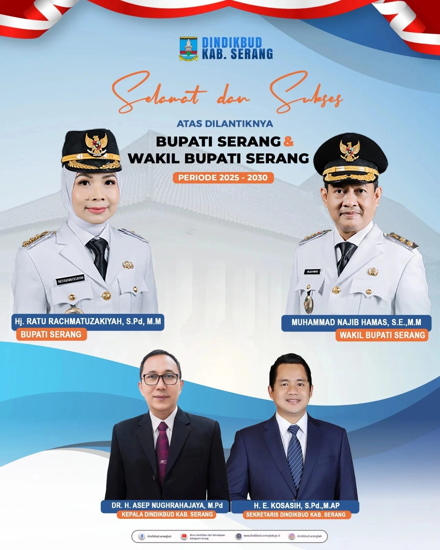 Haul Akbar Sultan Hasanuddin Jadi Momentum Pelantikan DMI Kabupaten Serang, Sertifikat Wakaf dan BPJS Digulirkan