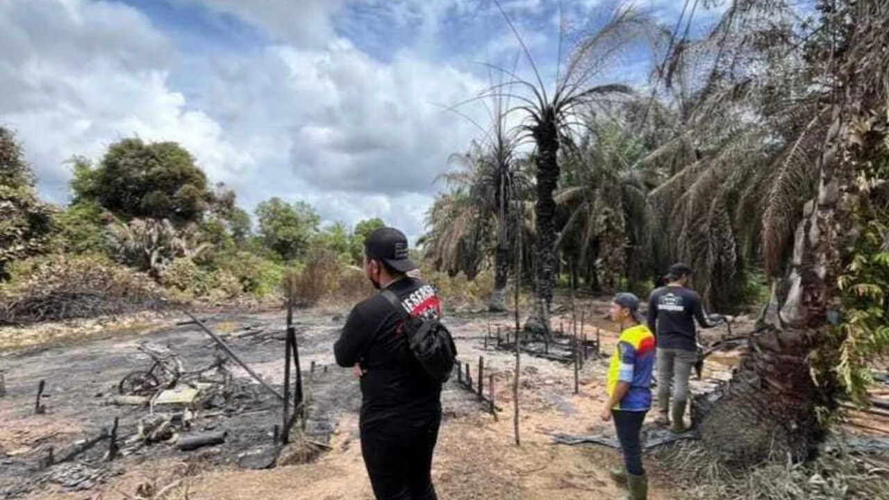 Kebakaran 11 Sumur Minyak Ilegal di Keluang Picu Sorotan Kepemilikan dan Dugaan Mafia Subsidi Solar