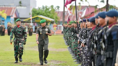 Kolaborasi TNI AD dan Daerah Menguat, Danrem 044/Gapo Dampingi Pangdam II/Swj Tinjau Lahan Yon TP