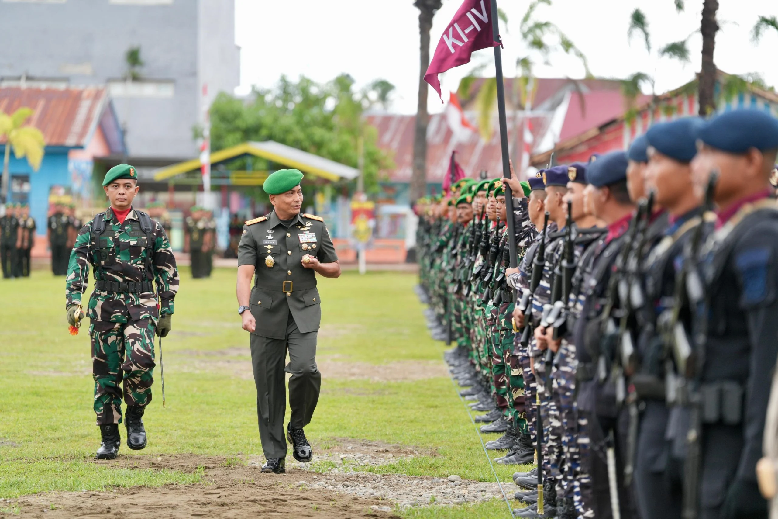 Kolaborasi TNI AD dan Daerah Menguat, Danrem 044/Gapo Dampingi Pangdam II/Swj Tinjau Lahan Yon TP
