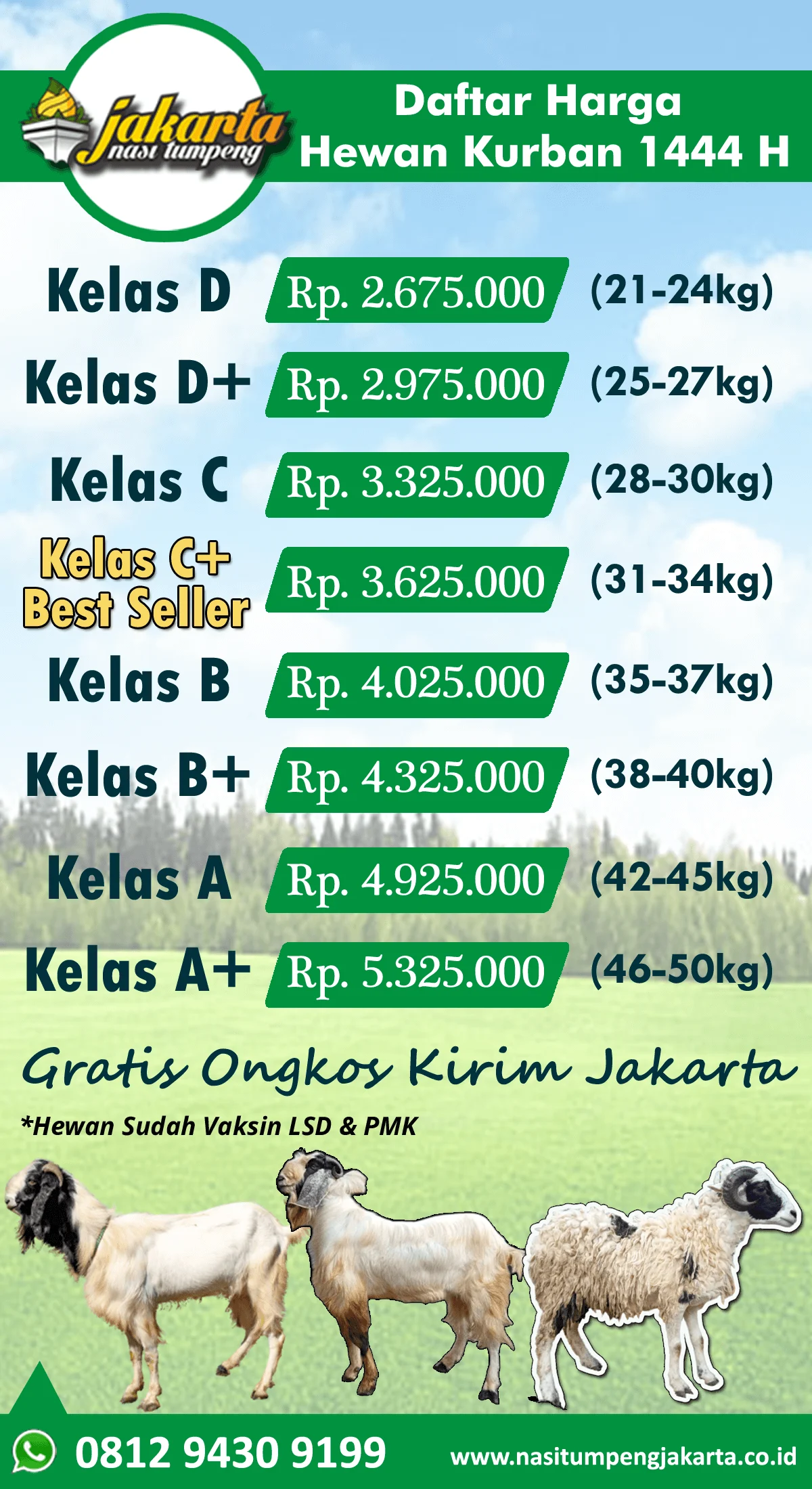 Mau Kurban Tahun Ini? Simak Daftar Harga Kambing dan Sapi 2026