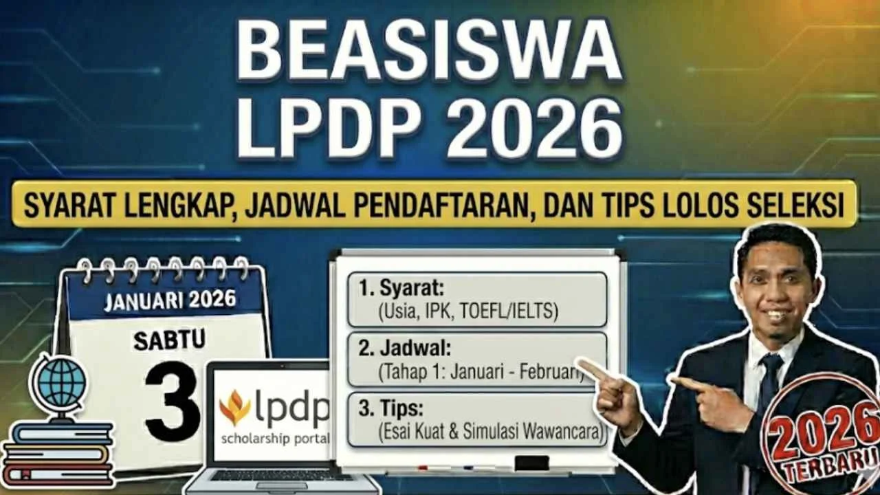 Pendaftaran Beasiswa Akselerasi Magister LPDP 2026 Dibuka: Syarat, Ketentuan, dan Jadwal Seleksi