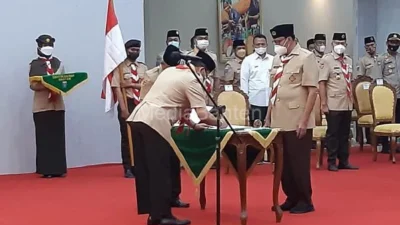 Persiapan Pelantikan Kwarda Banten 2026–2031, Suwaib Amiruddin Sambangi Sekjen Kwarnas