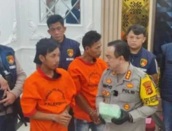 Polrestabes Palembang Ringkus Dua Pengedar Sabu di Kalidoni, Amankan 10,17 Gram Narkotika