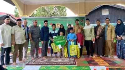 PT Arara Abadi Salurkan Santunan untuk Anak Yatim di Kampung Muara Bungkal, Minas
