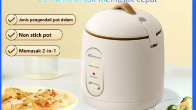 Rice Cooker 1 Liter Multifungsi, Praktis untuk di Rumah