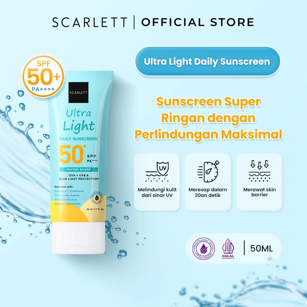 Sunscreen Super Ringan, Mudah Di-blend, Anti Ribet, dan No Whitecast
