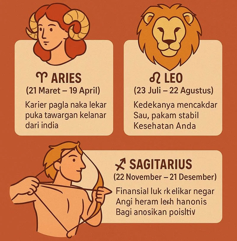 Tiga Zodiak Dapat Kejutan Materi di Akhir April 2026, Siap Bawa Tahun Tenang!