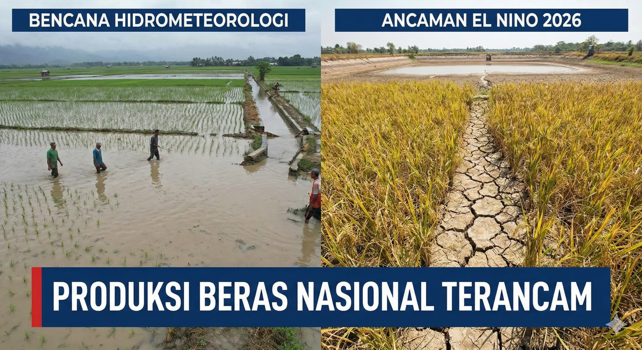 Waspada! El Nino “Godzilla” 2026 Mengancam Lumbung Pangan Indonesia