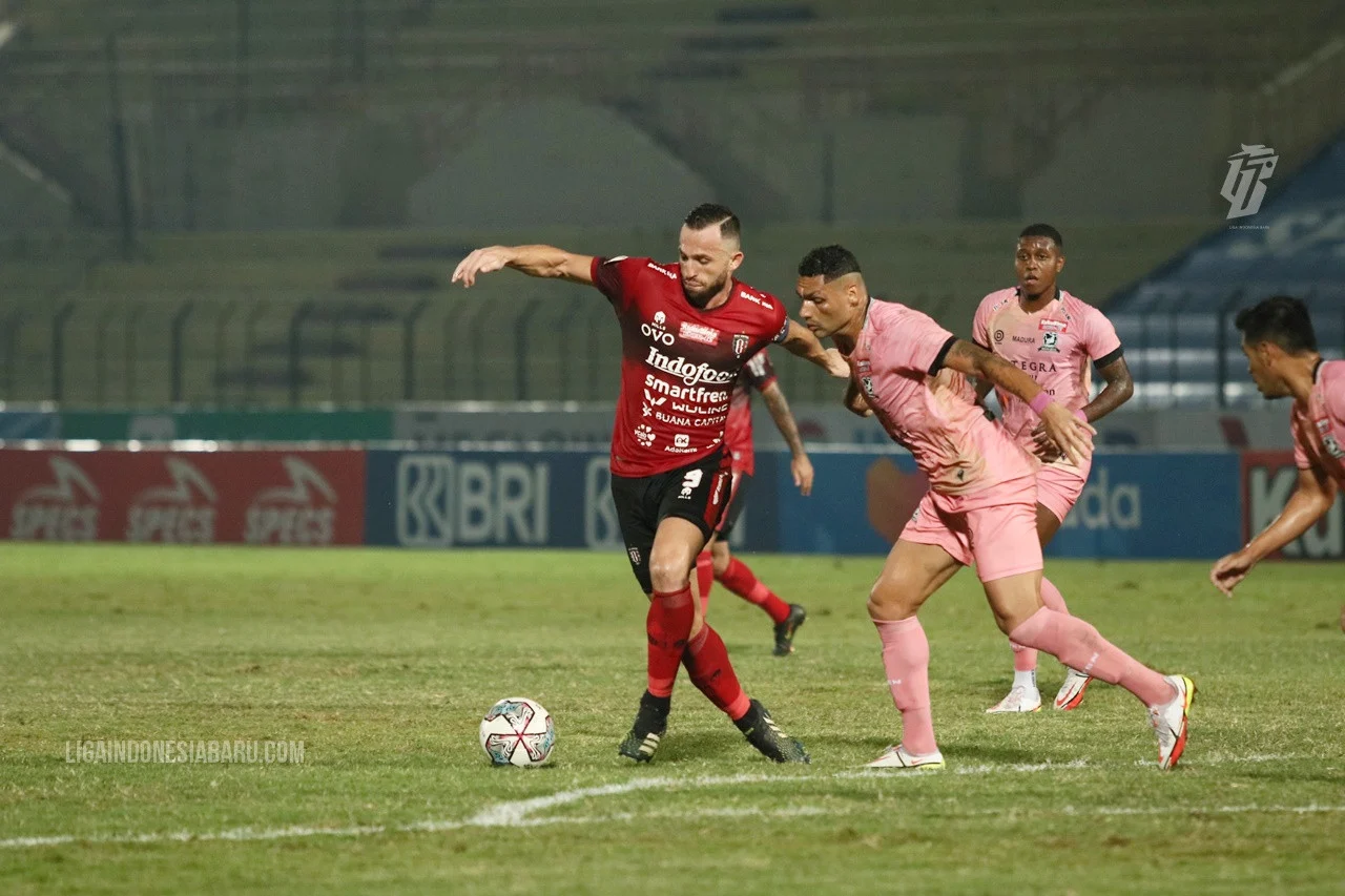 Bali United Tersandung di Markas Madura United, Asa Posisi Lima Besar Makin Berat