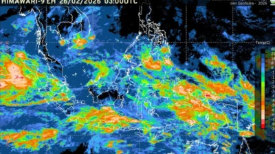 BMKG Deteksi Sirkulasi Siklonik Kembar, Mayoritas Wilayah Indonesia Terancam Hujan Ekstrem pada Kamis (21/5)