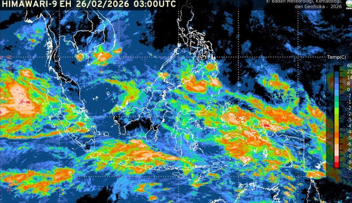 BMKG Deteksi Sirkulasi Siklonik Kembar, Mayoritas Wilayah Indonesia Terancam Hujan Ekstrem pada Kamis (21/5)