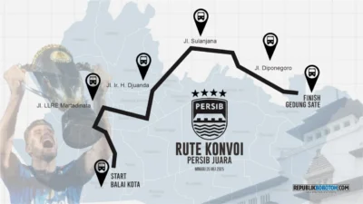 Bobotoh Wajib Tahu! Rute Lengkap Konvoi Skuad Persib Kalau Jadi Juara Liga