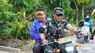Brigjen TNI Boemi Ario Bimo Tinjau Pelaksanaan TMMD Ke-128 di Kembayan Sanggau untuk Meningkatkan Kesejahteraan Masyarakat