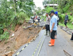Bupati Karolin Tinjau Langsung Akses Jalan Terputus Akibat Longsor di Landak