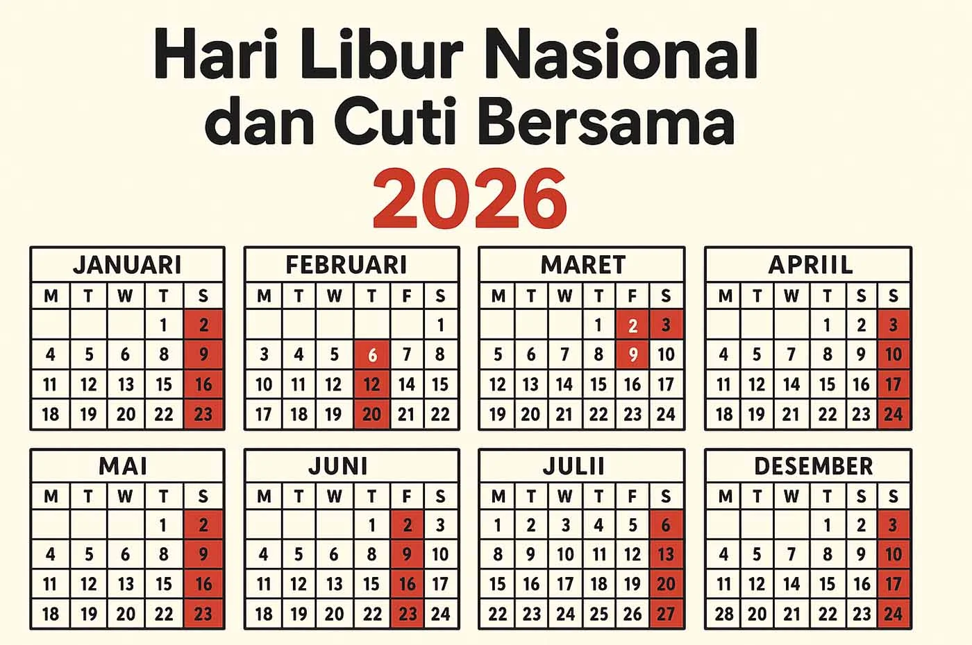 Cuti Bersama Idul Adha 2026 Bisa Libur 6 Hari, Ini Jadwal Lengkapnya
