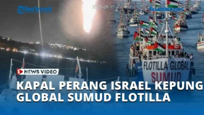 Kapal Perang Israel Kepung dan Sabotase Misi Kemanusiaan Global Sumud Flotilla, Rusak Mesin Kapal Hingga Sistem Navigasi