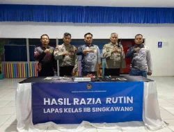 Lapas Singkawang Gelar Razia Gabungan dan Ikrar Bebas Narkoba