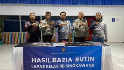 Lapas Singkawang Gelar Razia Gabungan dan Ikrar Bebas Narkoba