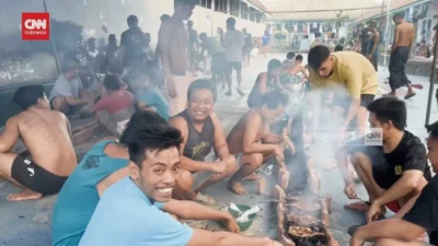 Nyate Bareng di Lapas Banyuwangi: Obati Rindu Keluarga, Warga Binaan Rayakan Iduladha dengan Sate