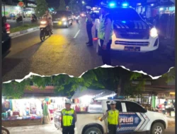 Patroli Blue Light Patrol Di Titik Rawan Kriminalitas, Polsek Baleendah Tingkatkan Keamanan Malam Minggu