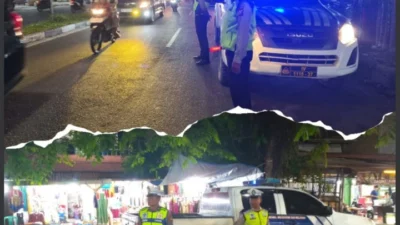 Patroli Blue Light Patrol Di Titik Rawan Kriminalitas, Polsek Baleendah Tingkatkan Keamanan Malam Minggu
