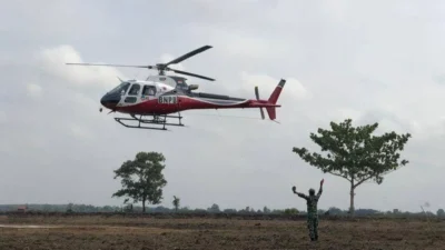 Penggunaan Helikopter di Sumsel: Solusi untuk Kondisi Mendesak dan Operasional Wilayah