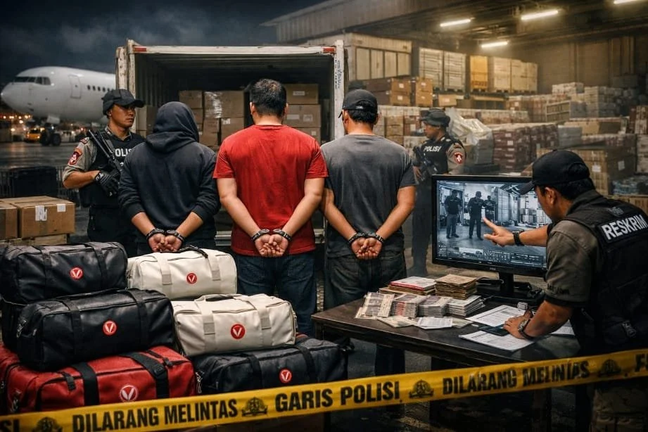 Polres Bandara Soetta Ungkap Pencurian Tas Ekspor Rp1 Miliar, Sindikat Beraksi Sejak 2024