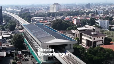 Progres Pembangunan LRT Jakarta Fase 1B Velodrome-Manggarai Capai 92 Persen, Siap Beroperasi
