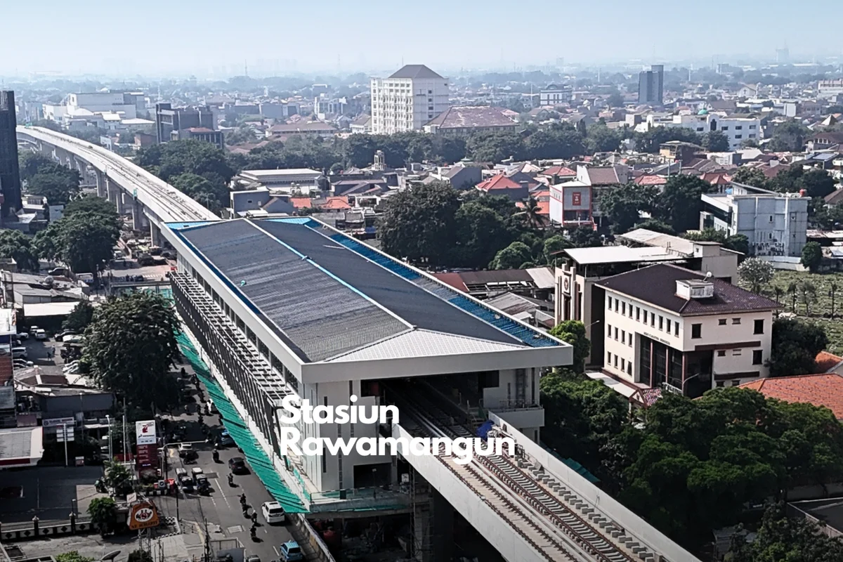 Progres Pembangunan LRT Jakarta Fase 1B Velodrome-Manggarai Capai 92 Persen, Siap Beroperasi