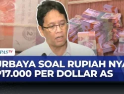 Rupiah Melemah ke Rp 17.717 per Dolar AS, Menkeu Purbaya Minta Masyarakat Tak Panik