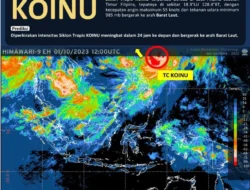 Siklon Tropis di Utara Papua Nugini Picu Hujan Lebat di Indonesia