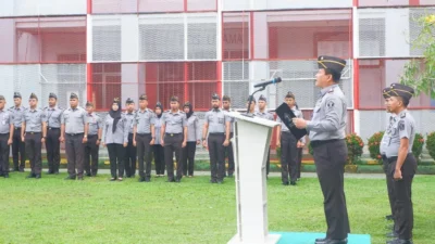 Upacara Peringatan Hari Lahir Pancasila di Lapas Narkotika Pangkalpinang Giatkan Semangat Persatuan